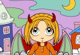 Halloween Girl Ausmalen Halloween Girl Ausmalen