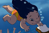 Lilo und Stitch Fische füttern